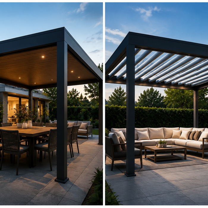 Fixed Roof vs. Louvered Pergolas: Which Is Best for Your Backyard?