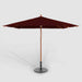 Midtown Bamboo umbrella, 10ft square, Sunbrella Burgundy