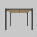 Midtown Modular pergola, aluminum frame, Sunbrella Brown canopy