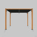 Midtown Modular pergola, wood frame, Sunbrella Black canopy