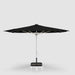 Midtown Supreme Market umbrella, Silver pole, Sunbrella Spectrum Carbon