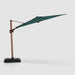 Midtown Supreme cantilever umbrella, Wooden pole, Sunbrella Forest Green