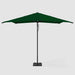 The Yacht Cleat market umbrella, Black pole, Sunbrella Forest Green