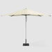 The Yacht Cleat market umbrella, Silver pole, Sunbrella Canvas Natural