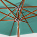 The Bamboo patio umbrella, detail