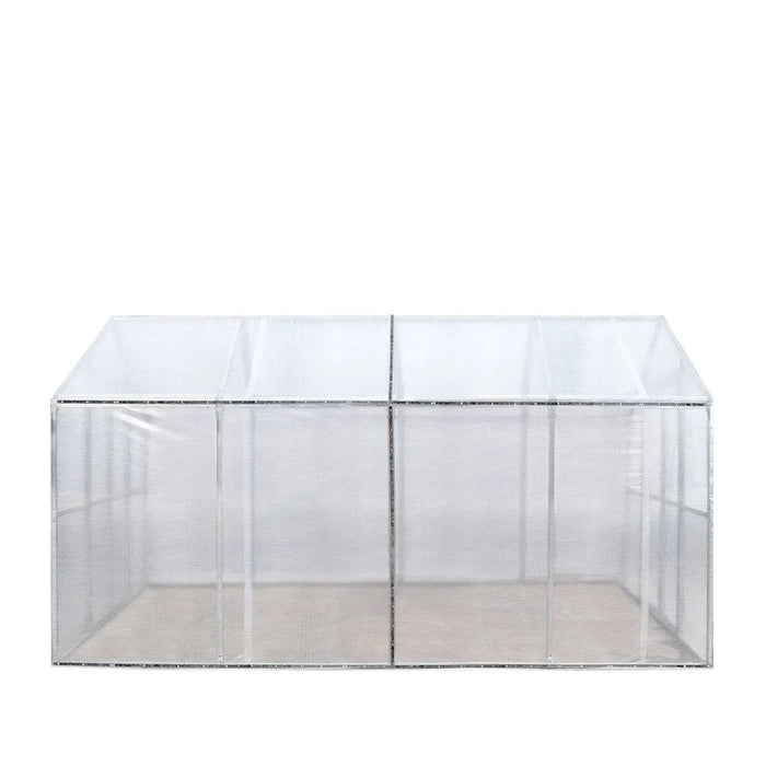 8' x 13' Greenhouse Grow Tent with 20 Mil Ripstop Leno Mesh PVC Cover, Galvanized Steel Frame and Roll-Up Windows — TMG-GH813