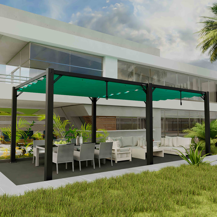 Midtown Modular pergola in a restaurant setting