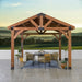 Arlington 12ft x 12ft cedar gazebo alternate lifestyle view