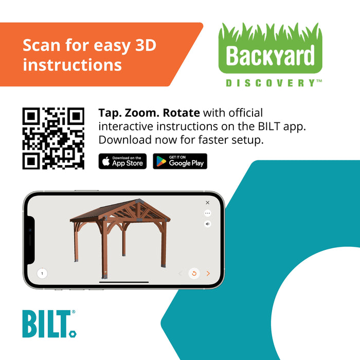 Arlington 12ft x 12ft BILT guided assembly app