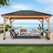 Barrington 16ft x 12ft cedar gazebo lifestyle view