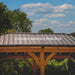 Barrington 24ft x 12ft corrosion-resistant galvanized steel roof detail