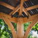 Barrington 24ft x 12ft interior cedar frame and corner detail
