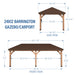 Barrington 24ft x 12ft imperial dimensions diagram