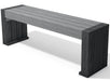 Calero Bench black-grey recycled plastic outdoor bench