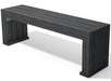 Calero Bench black recycled plastic outdoor bench