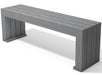 Calero Bench grey recycled plastic outdoor bench rendering