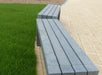 Calero Bench grey outdoor seating detail