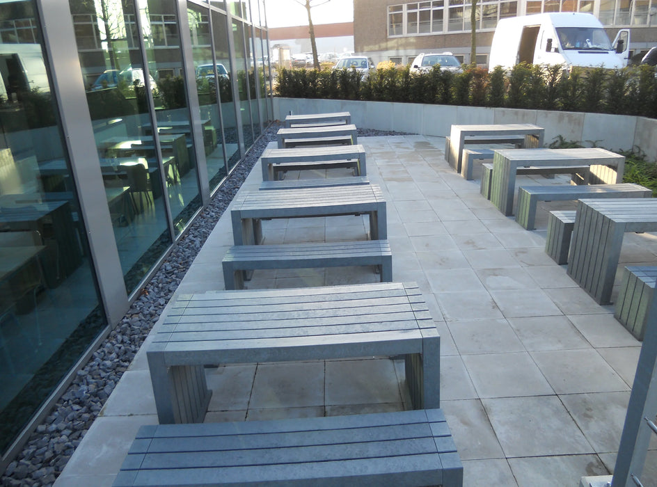 Calero Bench grey commercial outdoor bench