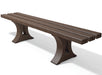 Canetti recycled plastic bench in brown