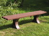 Canetti recycled plastic bench in an outdoor setting