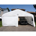 Gazebo Penguin Deluxe Double Car Shelter 20 ft x 20 ft window detail