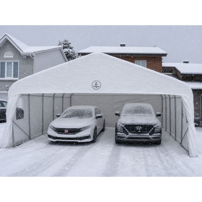 Gazebo Penguin Deluxe Double Car Shelter 20 ft x 20 ft additional product view