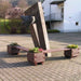 Killarney modular bench and integrated planter installation