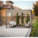 LOUSOL aluminum pergola kit with adjustable louver roof