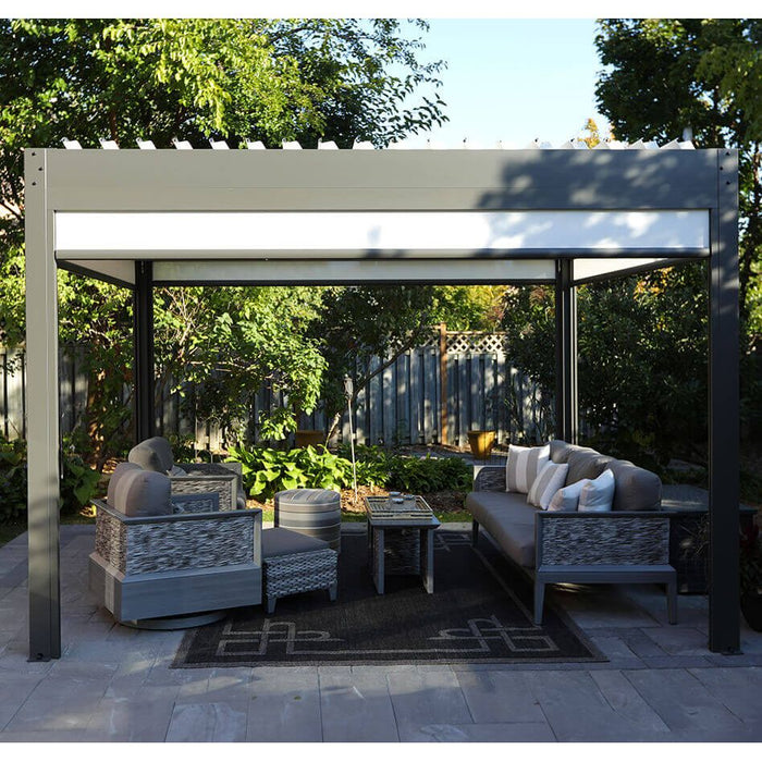 Prefabricated LOUSOL 10 by 12 aluminum pergola kit