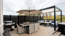 LOUSOL aluminum louvered pergola outdoor living installation