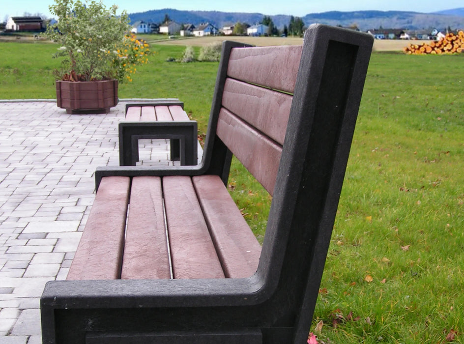 Muskoka Bench modern outdoor bench perspective