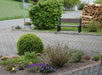 Muskoka Bench black-brown recycled plastic seating detail
