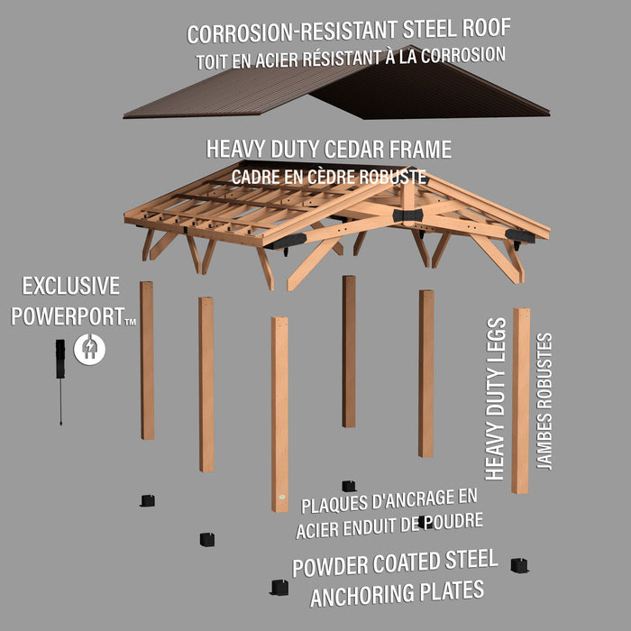 Norwood 20ft x 12ft exploded assembly diagram