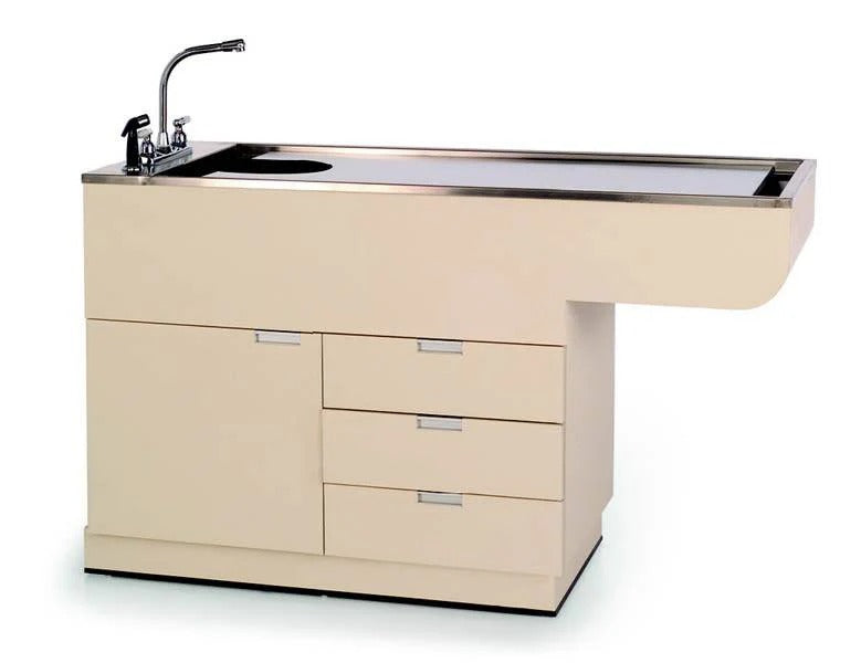PetLift - VetLine 60" Veterinary Bi-Level Wet Table with Storage