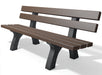 Piccadilly Bench 6'7" black-brown recycled plastic bench