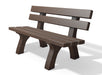 Piccadilly Bench brown recycled plastic outdoor bench
