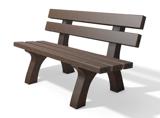 Piccadilly Bench brown recycled plastic outdoor bench