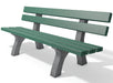 Piccadilly Bench 6'7" grey-green recycled plastic bench