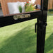 Double swing door handles on the TMG Nordic Series greenhouse