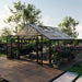 TMG Nordic Series 13 by 13 gazebo-style greenhouse exterior view