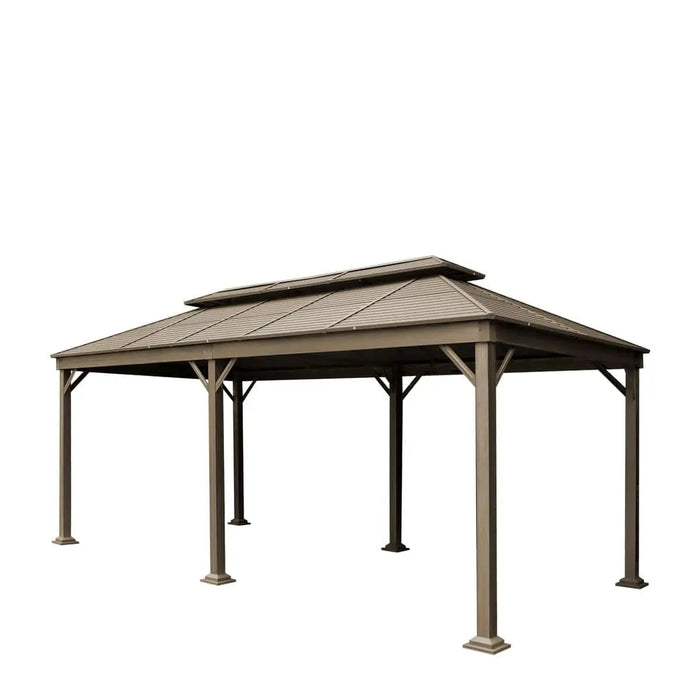 Powder-coated frame and posts on the TMG LGZ21 patio gazebo