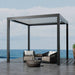 TMG LPG10 pergola with interlocking louver roof blades closed