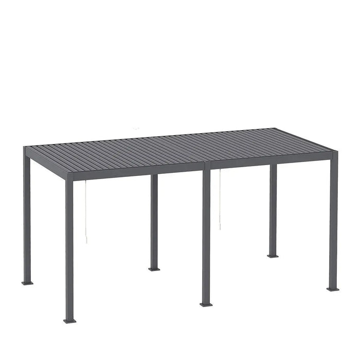 TMG 10 by 20 aluminum louver pergola with adjustable roof blades