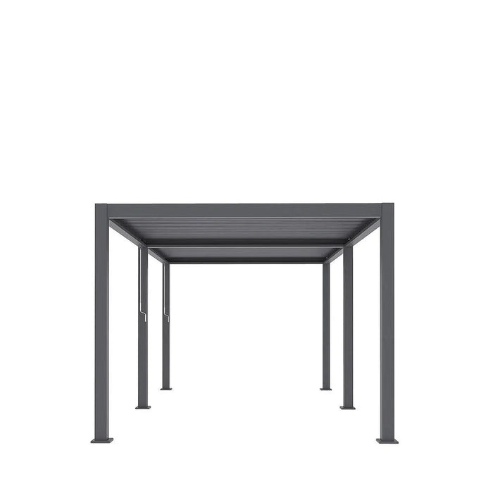 TMG LPG20 pergola with interlocking louver roof blades closed