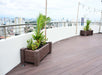 Tobermory Muscari recycled plastic planter in an outdoor setting