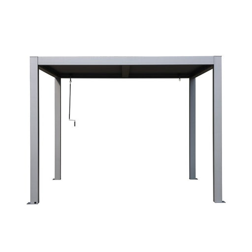 Vikos 10 x 10 aluminum pergola with adjustable louvered roof