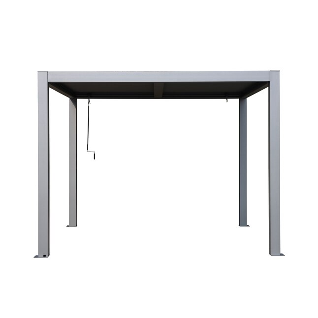 Vikos 10 x 10 aluminum pergola with adjustable louvered roof