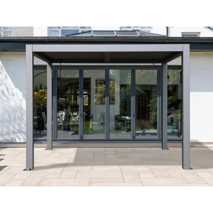 Vikos freestanding pergola outdoor lifestyle view