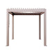 Gazebo Penguin Vikos 8 x 8 freestanding louvered pergola in greige