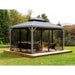 Gazebo Penguin Yosemite 10 x 12 wood-finish gazebo detail